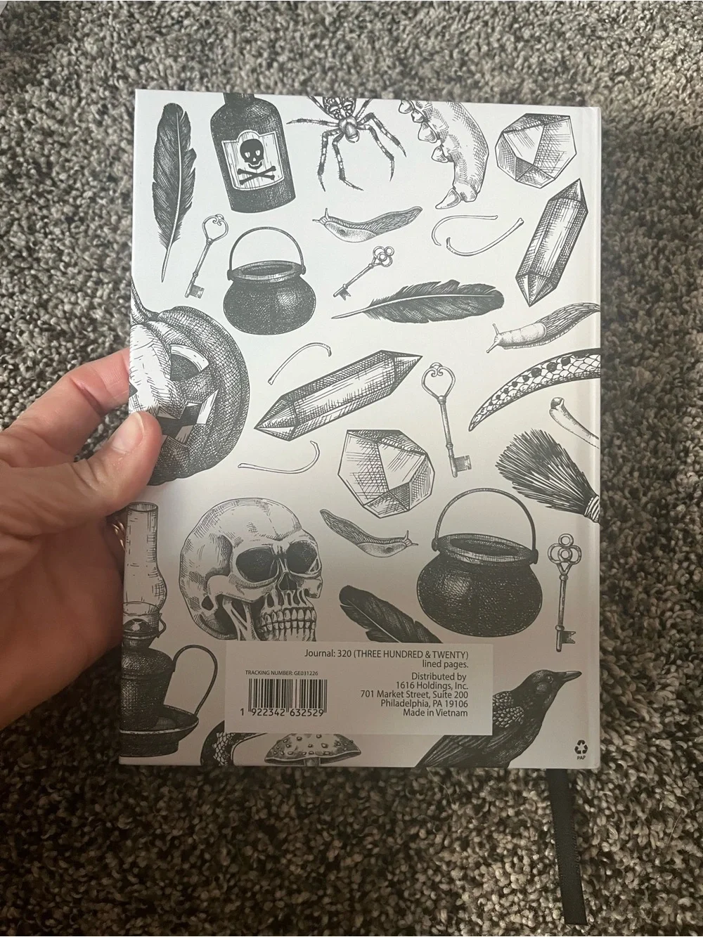 Hard back journal